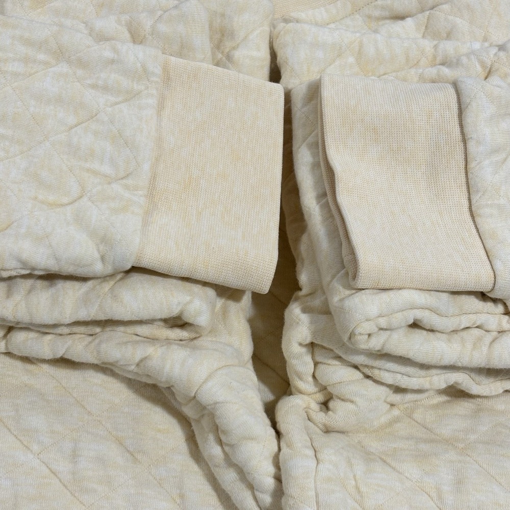 Patagonia‎ Organic Cotton Sweatshirt Quilted Crew Neck Vela Peach Women's Size L - Picture 6 of 6